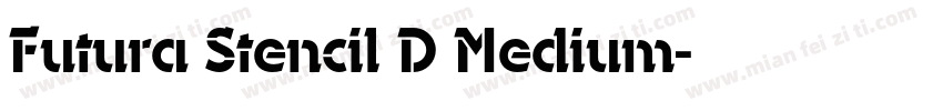 Futura Stencil D Medium字体转换